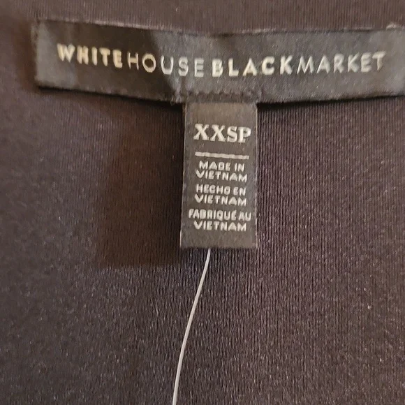 NWT WHBM Sleeveless Blue Printed Surplice Shell Size XXSP - Picture 4 of 9